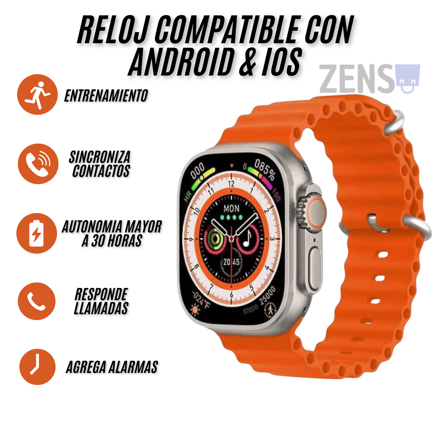 Combo CyberTime Reloj + Audifonos inalámbricos